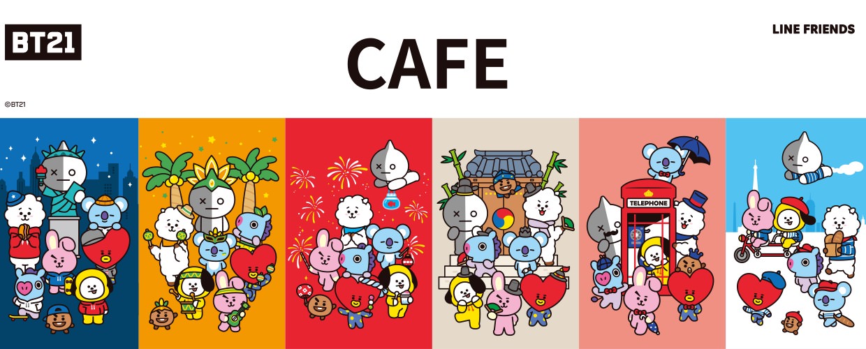 BT21カフェ in kawara CAFE & DINING博多 9.20-10.22 コラボカフェ開催!
