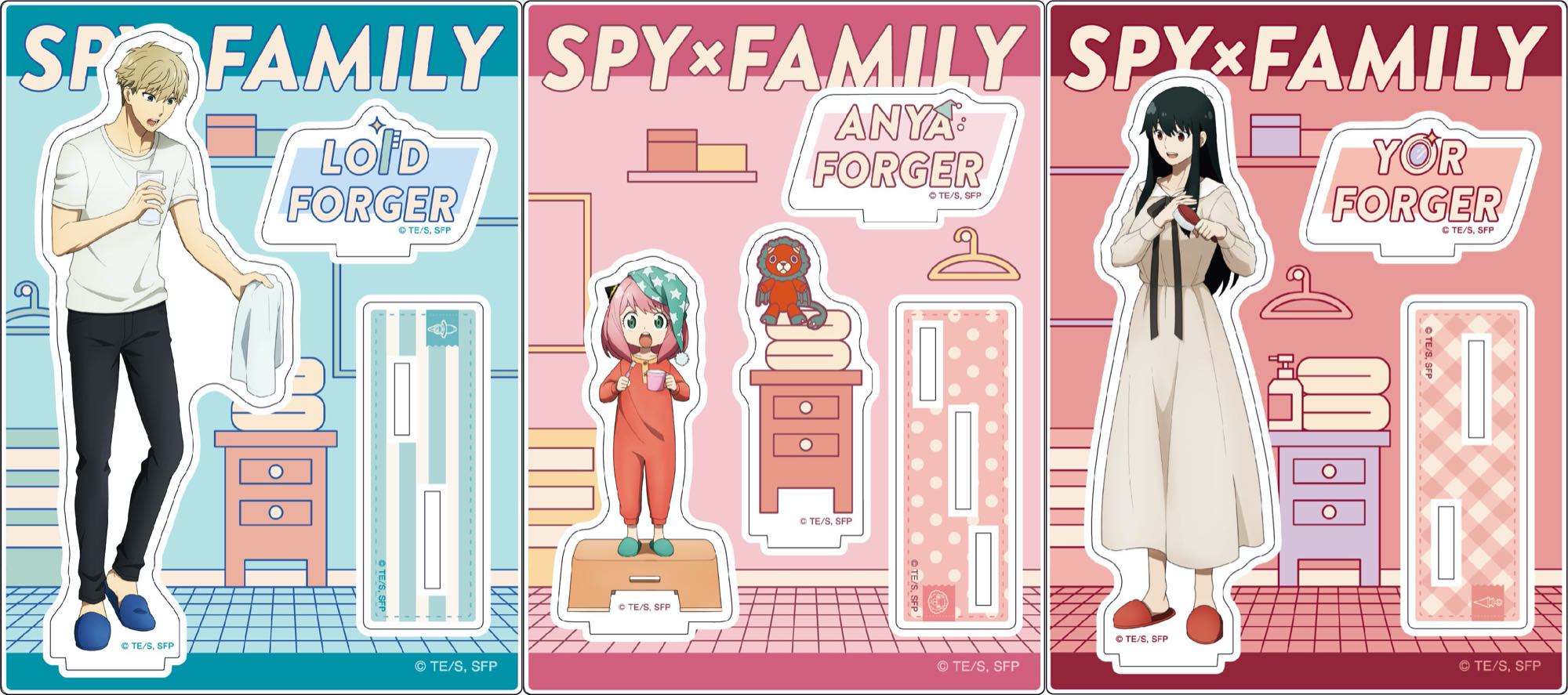 スパイファミリー 家族3人で朝の支度をする描き下ろしグッズ 4月発売!