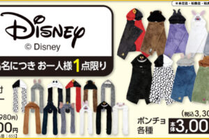 ディズニー × アベイル全国 マフラー&ポンチョ 10月3日より発売!