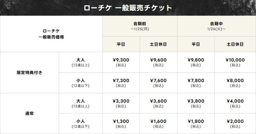 ドラゴンクエスト the DIVE ローチケ 一般販売チケット