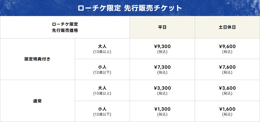ドラゴンクエスト the DIVE ローチケ限定 先行販売チケット
