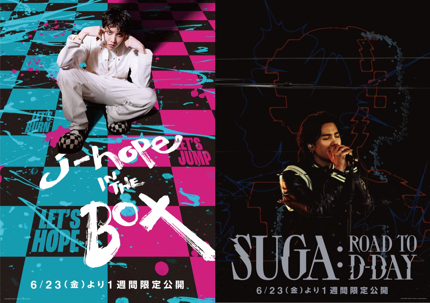 BTS J-HOPE & SUGAのドキュメンタリー映画 6月23日より限定公開!