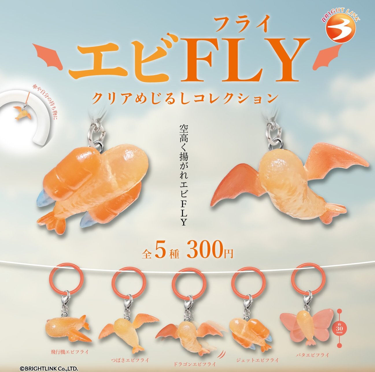 エビFLY クリアめじるしコレクション カプセルトイ 1月より発売!