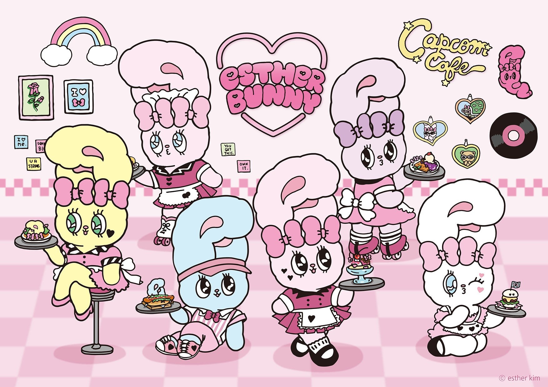 ESTHER BUNNY×カプコンカフェ コラボメインビジュアル