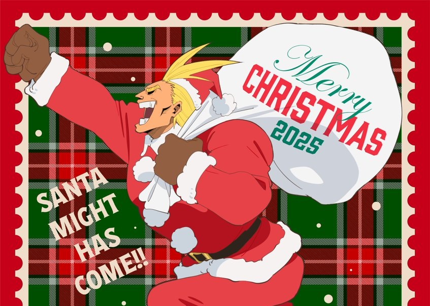 僕のヒーローアカデミア ’25クリスマス描き下ろし サンタマイトが来た!