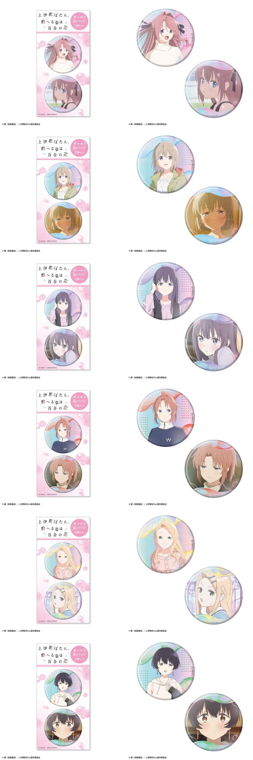 オーロラ缶バッジ2個セット