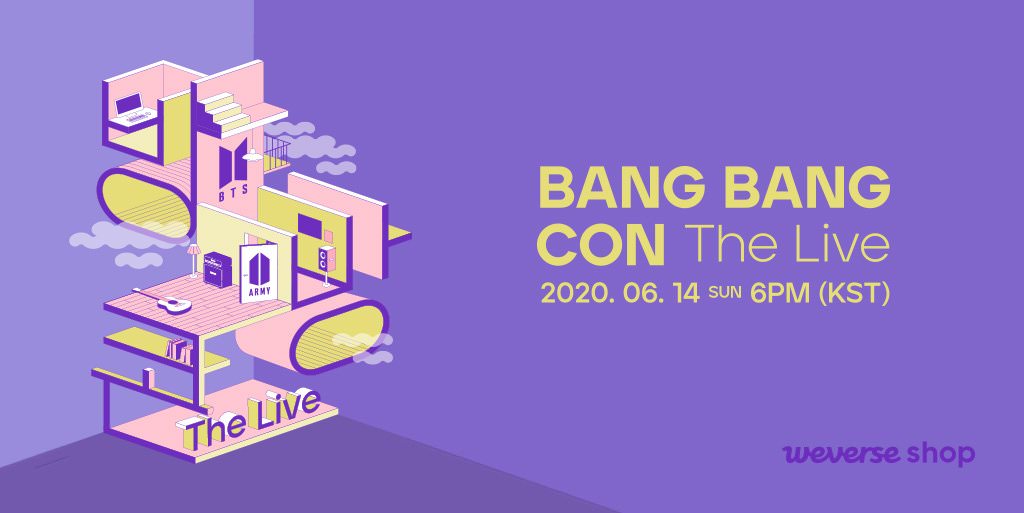 BTS 6.14より オンラインライブ BANG BANG CON The Live 開催!