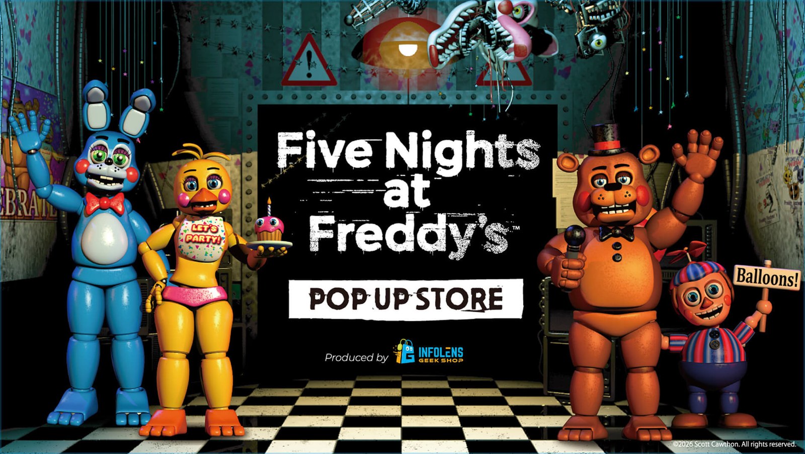 Five Nights at Freddy’s ストア in 押上・池袋 11月3日より順次開催!