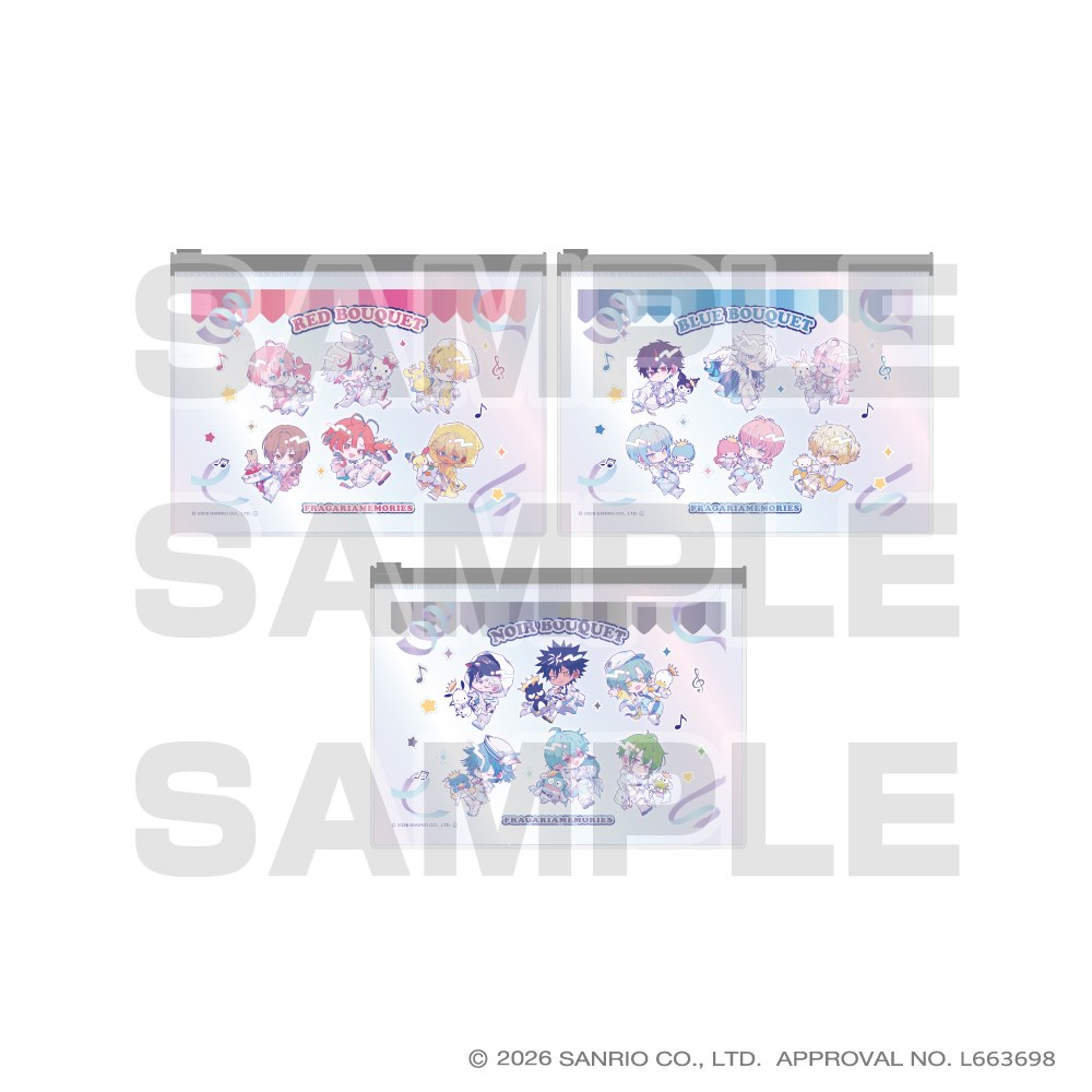 フラガリアメモリーズ CAST LIVE POP-UP SHOP オーロラフラットポーチ 全3種
