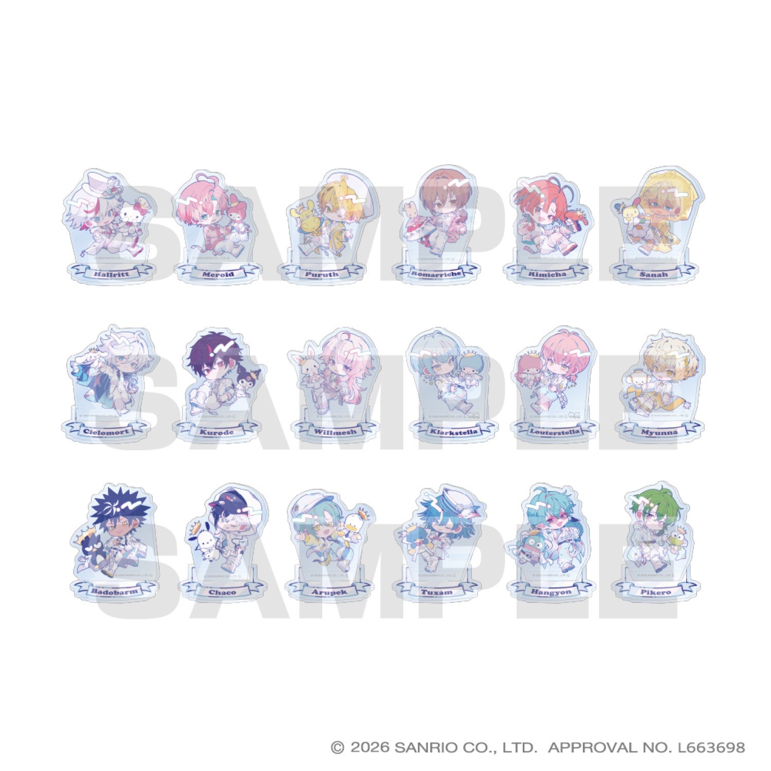 フラガリアメモリーズ CAST LIVE POP-UP SHOP ミニアクリルスタンド 全18種 組み立て時