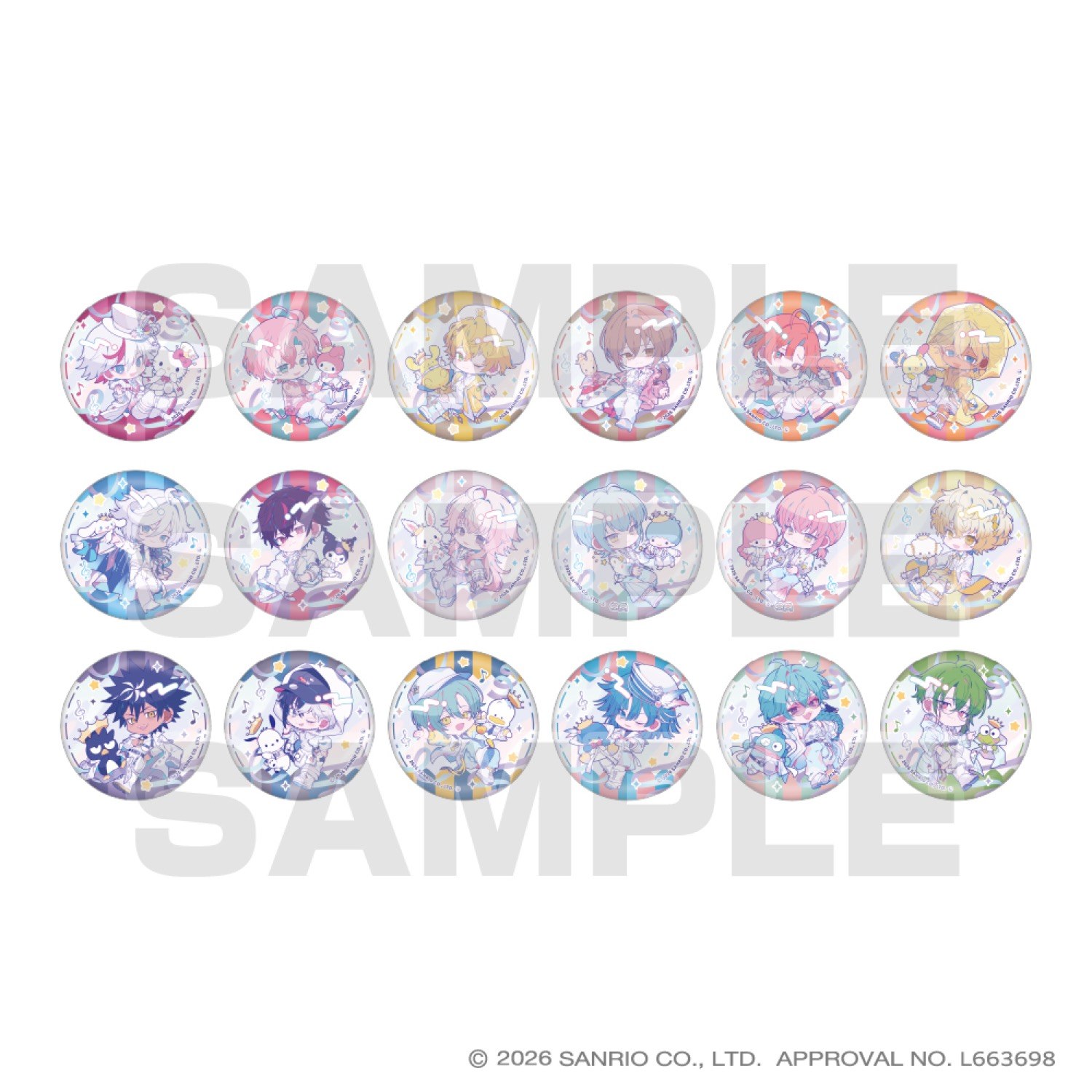 フラガリアメモリーズ CAST LIVE POP-UP SHOP トレーディング缶バッジ 全18種