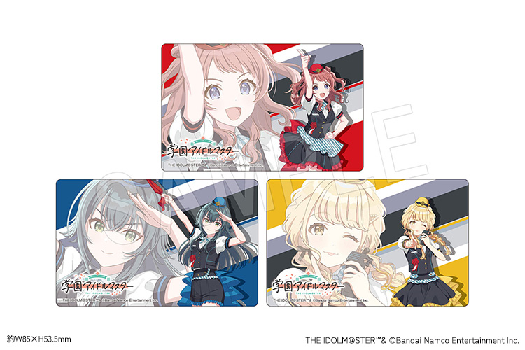 学園アイドルマスター 祭の湯 ICカードステッカー 西武鉄道ver.(全3種)
