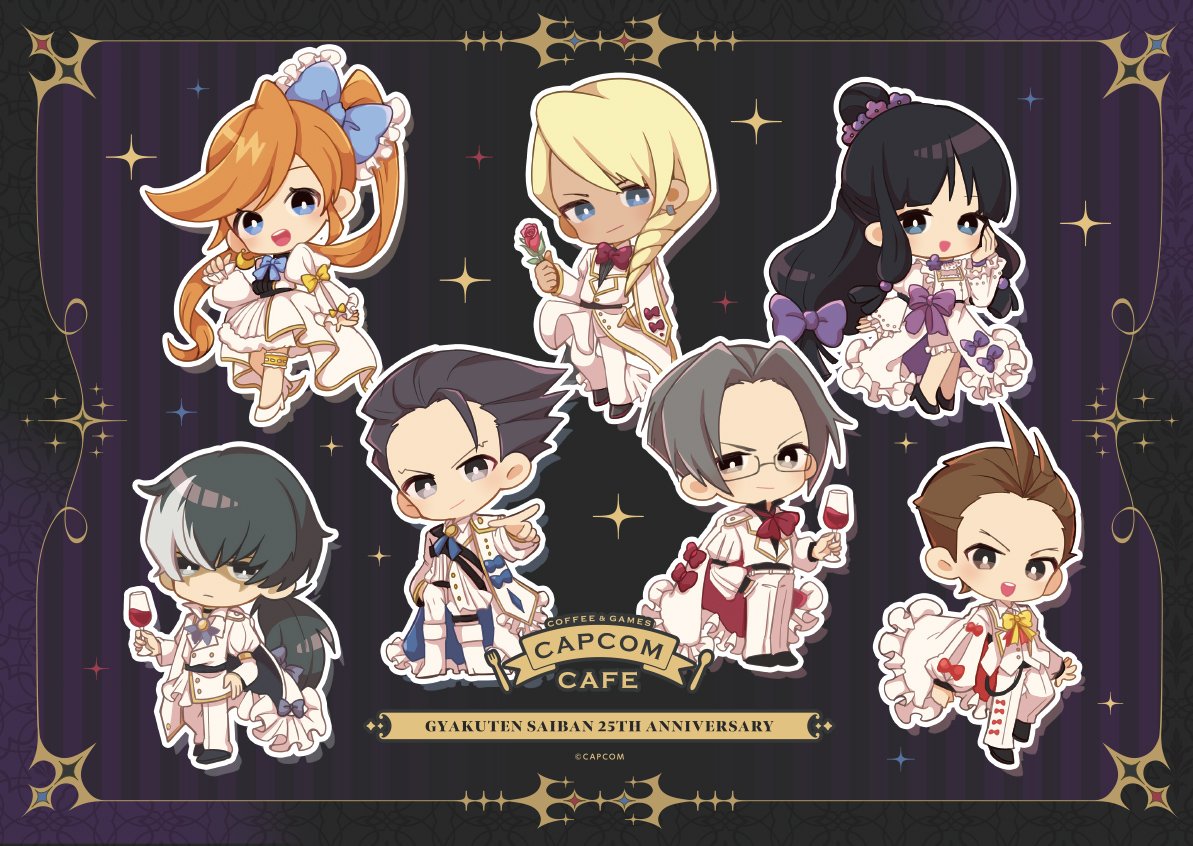 逆転裁判 25周年 × カプコンカフェ 10月9日より2店舗で開催!