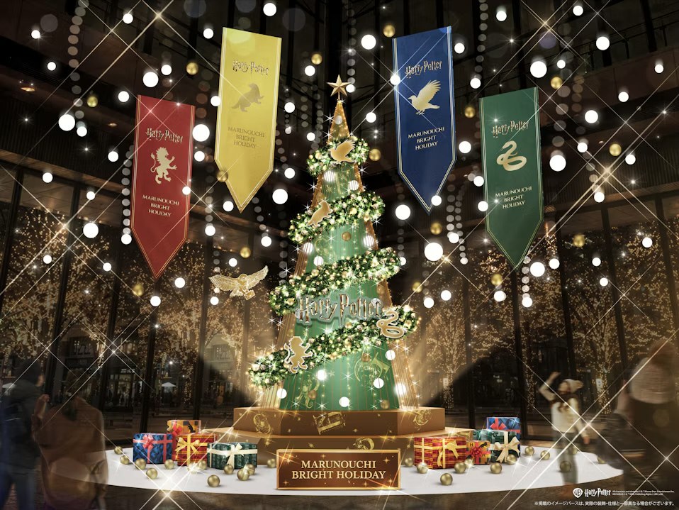 丸ビル シンボルツリー HOGWARTS SNOW TREE イメージパース