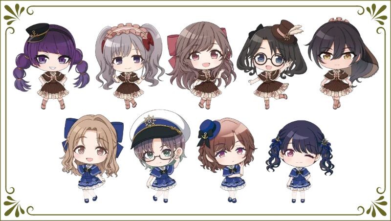ShaniM@s 'Fumage' Collaboration Cruise: Antica Noctil Chibi Characters