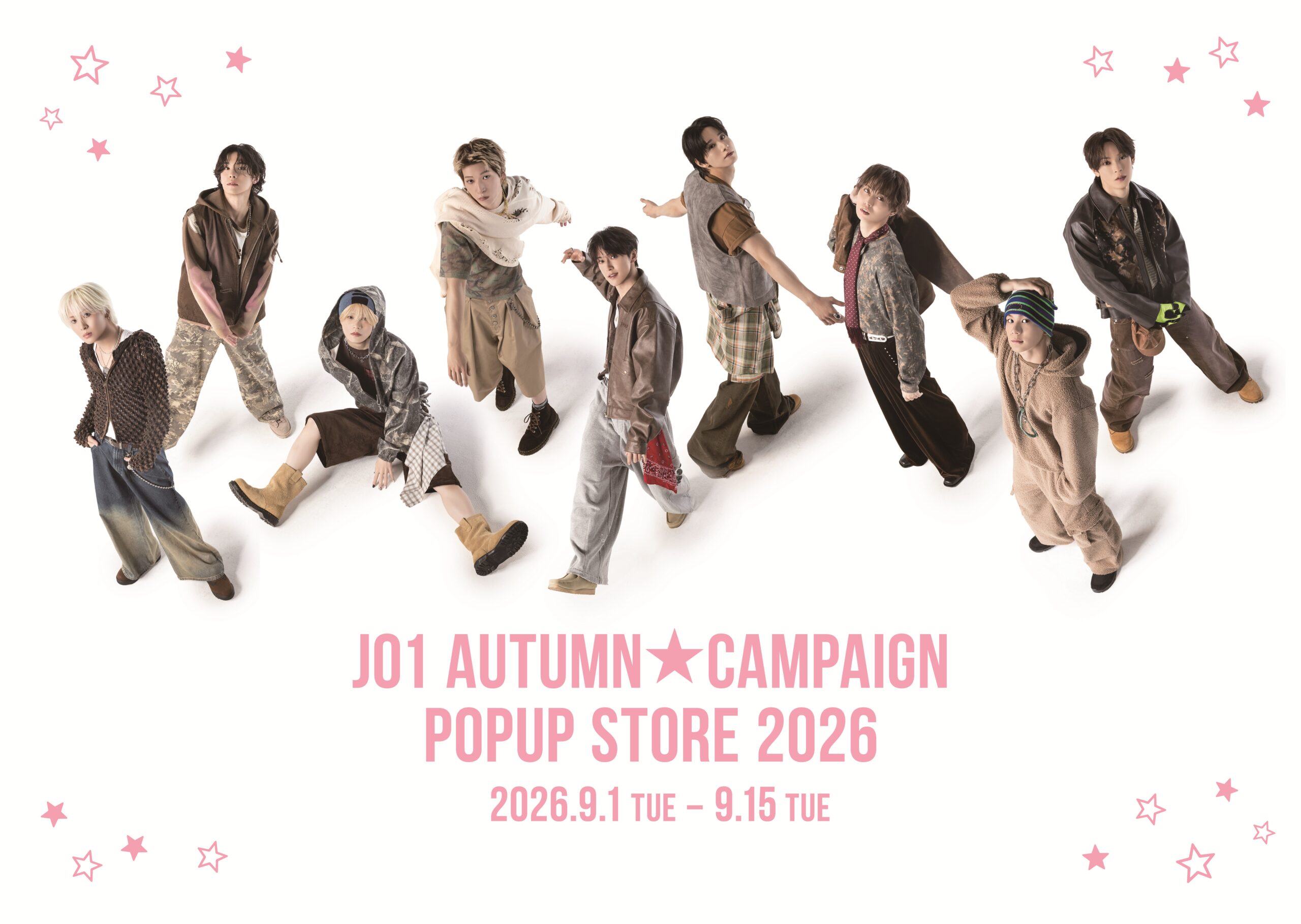 JO1 AUTUMN CAMPAIGN POPUP STORE 2026