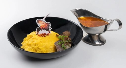Demon Slayer: Kimetsu no Yaiba Complete Series Rebroadcast Collaboration Cafe: Mugen Train Arc, Season 2 'The Flame That Is Passed On'—Stir-Fried Rice with Thick Gravy, Filled with Fighting Spirit