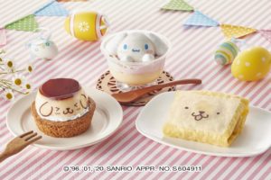 ポムポムプリン & シナモンのスイーツが4月1日よりコンビニ等で発売!!