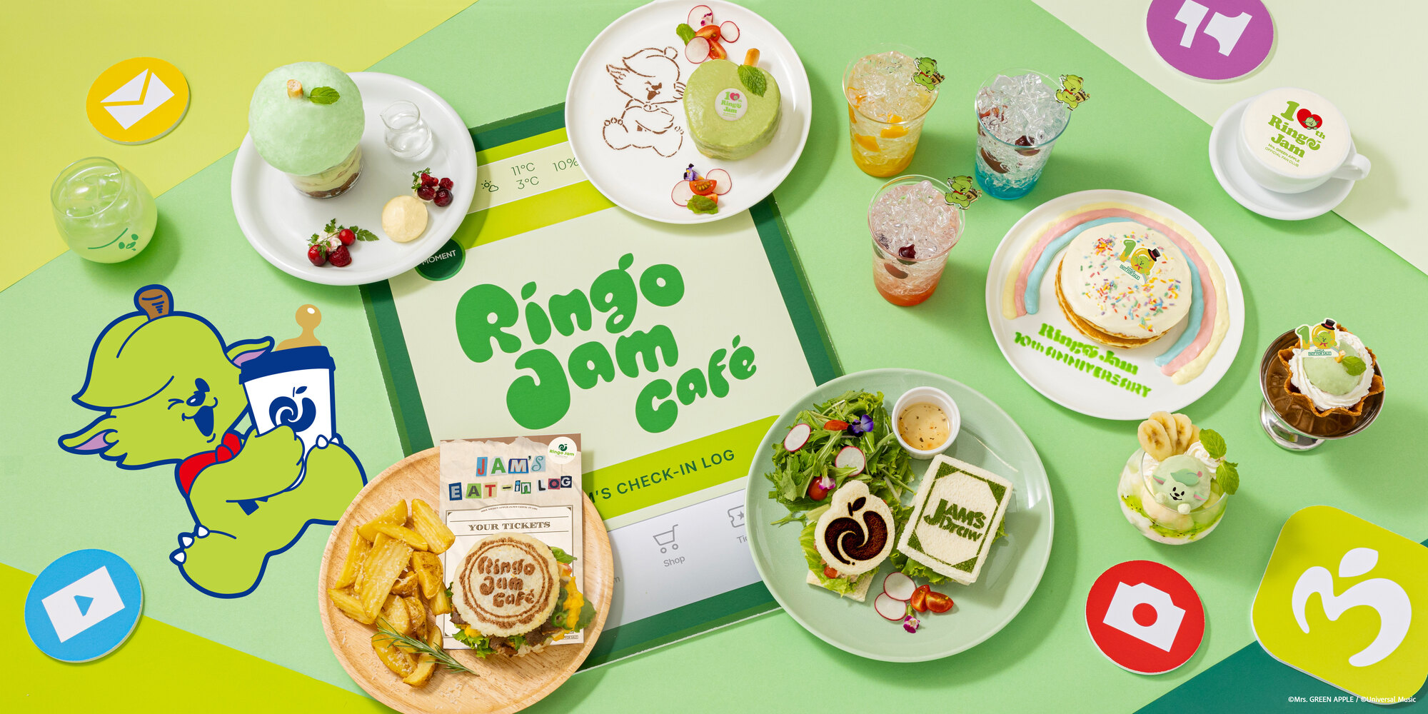 Mrs. GREEN APPLE カフェ 9月25日より順次開催!