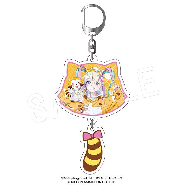 しっぽ付き2連アクリルキーホルダー 衣装チェンジver. 超てんちゃん&ラスカル