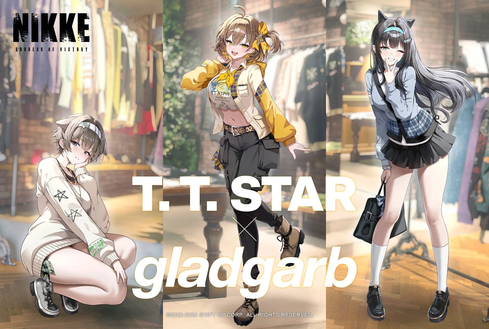 ニケ × gladgarb T.T.STARのコラボ服 予約受付中!