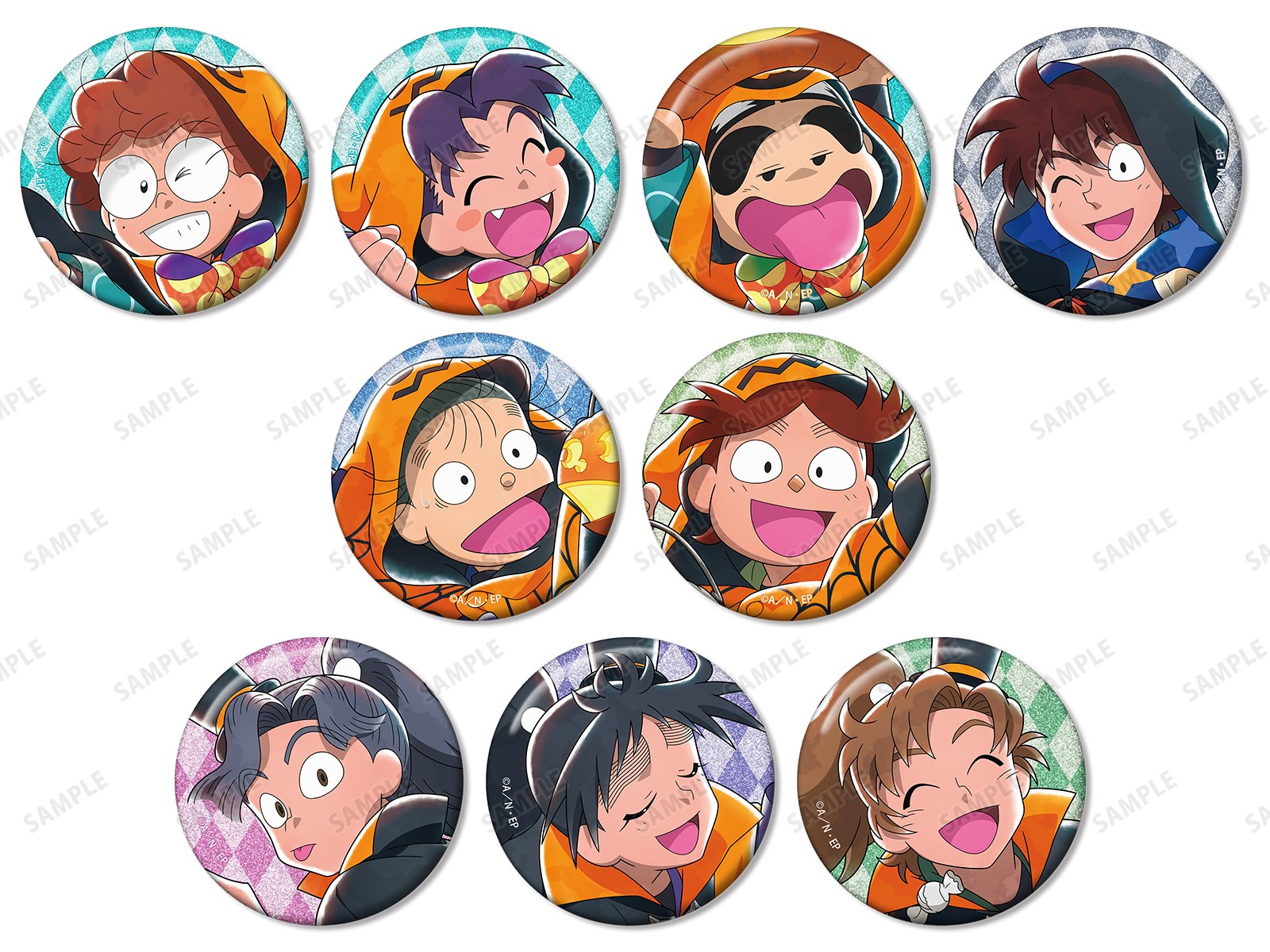 アニメイト限定 描き下ろし トリップ オア スウィートの段ver. トレーディンググリッター缶バッジ