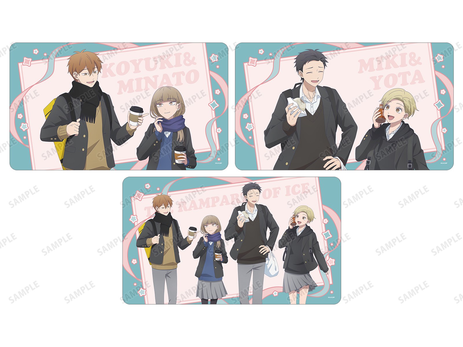 TVアニメ『氷の城壁』POP UP SHOP 描き下ろし 放課後寄り道ver. マルチデスクマット
