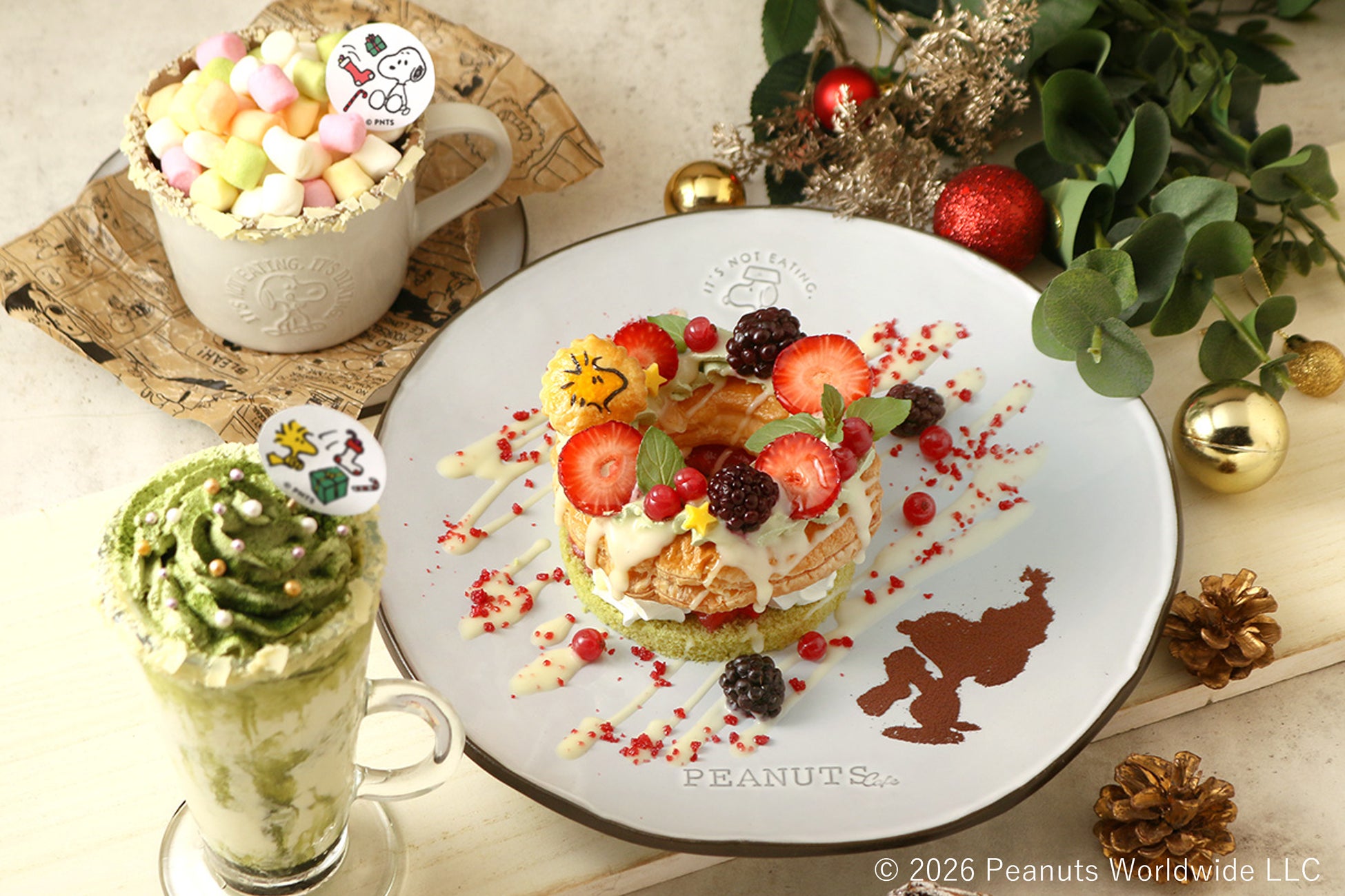 PEANUTS Cafe ハッピー・クリスマス連動メニュー